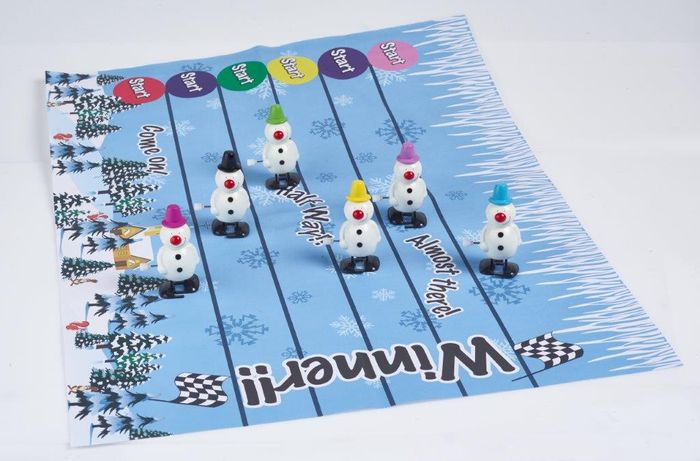 Racing Snowmen Crackers